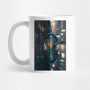 Rain drop containing the galaxy Mug